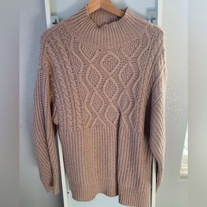 Target “A New Day” Pink Mock Neck Oversized Sweater Size Small